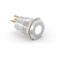 Alcoswitch - TE Connectivity 2-2213765-2 ປຸ່ມກົດສະຫນອງ AV19 SPL 0.4VA SPOT LED ຂາວ 12V