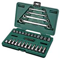 SATA 09010 35PC. 1/4 ແລະ 3/8 ນິ້ວ DR. E-TORX SOCKET &amp; WrenCH Set (METRIC)