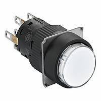 SCHNEIDER XB6EAF1B2P ປຸ່ມກົດສະຫນອງ IPB ປິດຄືນ, ຮູບກົງ, ສີຂາວ, 24V, 2 NO/NC