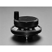 Adafruit 5734 ເນື້ອຫາ CNC Rotary Encoder - 100 ຈຸດກະທົບຕໍ່ການຫຼັກສອນ - 60mm ສີດຳ