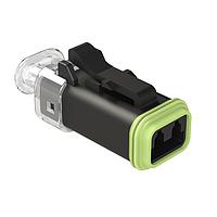 Amphenol SINE Systems AT06-2S-LED2402 ຕົວເຊື່ອມ 2-ທາງ, ປລັກ, LED, 24V, ຝາສຸດທ້າຍແຈ້ງ, ການປິດຢ່າງລົດລົງ, ຕົວເຄື່ອງສີດໍາ, LED ແຈ້ງ (ຕ້ອງການ Wedgelock P/N: AW2S-LED)