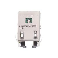 Amphenol Commercial Products RJMG201826230ER ຈັກແມ່ເລັດ RJMAG 1x1, 1000 base-T, ມີໄຟ LED, ປະເພດຈອກ