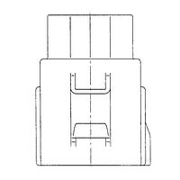 Yazaki 7282557410 ຕູ້ປະກອບປະກັບ CONN 8P 110 ສີແດງມືດ