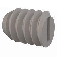 Essentra Components 011024G025 ຊຸດສະກຣູ Set Screw, ຫົວສະລອດ Slotted Head, ການດັບກະດູກ #10-24 Thread, ຄວາມຍາວ 1/4 Lg