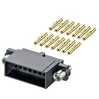 Harwin M80-4861605 ອຸປະກອນຮັບສະຫນອງ 8+8 ຕໍ່ຕົວຍິງ DIL 24-28AWG ຊຸດຕໍ່ສາຍ, ກ້ອງຜະລິດກວ້າງ, ນັກຍຶດສະແກຣວ