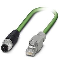 PHOENIX CONTACT 1575424 ເຄື່ອງສາຍ Ethernet / ເຄື່ອງສາຍເຄືອກຕ່າງໆ VS-M12MSD-RJ45QX- 933/ 5,0 IFM