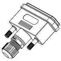 EDAC 627-230-025-010 ປົກກັນນ້ຳ Backshell BKSHL 25P ບໍ່ມີ CONN