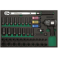 TOPTUL GVD4602 ຊຸດປືນລູກປືນ, ແຮງບິດແຮງບິດ, hexagon 1/2 "