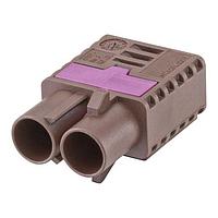 Rosenberger 59Z120-C00F Accessories Plastic housing Plug Straight F Brown