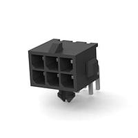 AMP Connectors - TE Connectivity 3-794618-6 ຫົວຂໍ້ HDR R/A 6 POS TIN DUAL