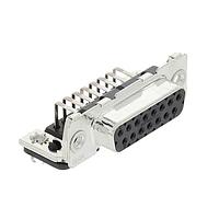 AMP Connectors - TE Connectivity 1-106506-2 ຕົວເຊື່ອມຕໍ່ High Density D-Sub 15P RECPT R/A BOARDLOCK MET