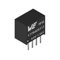 Wurth Elektronik 1779405111 ໄຟຟ້າພວມພວມ WPME-FISM MagI3C ແບບປະກອບພາກພະລັງ 0.4A 1.5kV SIP-4 11.60 x 7.05 x 10x16 mm