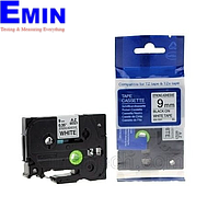 BROTHER HZe-251 ພິມປ້າຍ Black Word ພື້ນຫລັງສີຂາວ 24mm