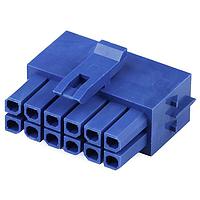 Molex 206461-0803 ຮູງຮັບ Receptacle Micro-Fit+ Versa Color Rec Housing Dual Row 8 Ckts GloWire Blu