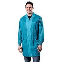 Desco 73653 Lab Coat ກັບ Cuffs ຖັກ (teal, Large)