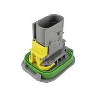 AMP Connectors - TE Connectivity 2-1703843-1 ກອງປົງ 3POS TAB 1.6X0.6 TAB HSG ASSY