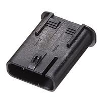 Molex 201840-0030 ກອງປົວ MultiCat Inline Plg Hsg 3Ckt Key A Blk