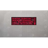 Matrix Orbital BLC2041-AL-R ຊອງໃສ່ PC Bay, ຕົວອັກສອນ LCD 20x4 ສີແດງ ຂໍ້ຄວາມດຳ ພວກປຸ່ມພ້ອມກັບຂາຍຢ່າງມີຂາຍສີເງິນ