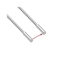 Banner Engineering IA.31.7ST5ETA ອຸປະກອນສັກສອນເສັ້ນໃບແກ້ວ Glass Fiber; Opposed Mode 0.5 mm dia. Bundle; ທີບມຸມຂວາທີ່ແຂງແບບມີພື້ນລອຍ; ປົກຄຸມໂດຍເຫລັກບໍ່ຜົນລະດັບ 0.51 m ຍາວ; ສິ້ນສຸດສໍາລັບອຸປະກອນສັກສອນເສັ້ນໃບພລາສຕິກ