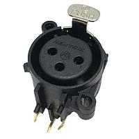 NEUTRIK NC3FAAH ປຸ່ມຮັບ RECP, ຊີຣີ AA, XLR 3 ຂາຍ, ພລາສຕິກ/ທອງ