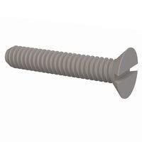 Essentra Components 50M020040H011 ສະກຣູຫຼັກມີລູກປຸ່ມຊ່ອງສະເລັດ 90 Slotted CSK Screw, M2 X .4 Thread, 11mm Lg
