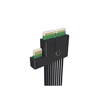 Amphenol FCI CBL280011A ສາຍຕໍ່ຂໍ້ມູນ Mini Cool Edge Connectors EDSFF ແລະ CXL Memory overpass ສໍາລັບ AI & ML, ຄູ່ກັບ MET008402413011,500mm