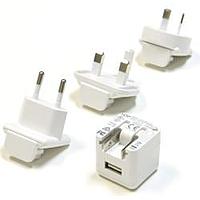HDP Power HDP-QB-0004 ປລັກທີ່ສາມາດແທນກັນໄດ້ 5W ພາວເອີ້ຍ 1A ອະເດບເຕີລະຊາດ ສີຂາວ