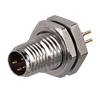 Stewart Connector SS-12800-002 ຕົວເຊື່ອມ M8 A-Code Connector ຜູ້ຊາຍ ຕິດຕັ້ງຫຼັງກະແຜ່ນ PCB ມີ 4 ຈຸດຕິດຕໍ່ ຂາຍບົດບາດ PCB ປະຕິບັດ IP68
