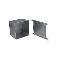 Bud Industries CU-5475-B ກະເປົາອະລູມິເນຍ Econobox ປອດອະລູມິເນຍອັດຕະໂນມັດ, ຂາຍແລະປົກຄຸມ ສີດຳ (4.8 X 4.8 X 3.8 ນິ້ວ)