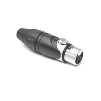 Amphenol Audio AX3F BULK ຕົວເຊື່ອມສາຍສະເພາະ 3 ໂພນ ປຸກຜູ້ຍິງ. ຕົວເຊື່ອມສາຍ XLR AX Audio. ພື້ນຜິວນິເຄວ