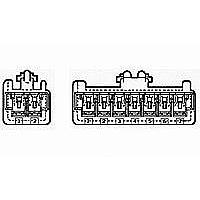 AMP Connectors - TE Connectivity 917693-4 ຕົວເຊື່ອມຕໍ່ລົດຍນຕະຫລາດ 2.5 S.D.L PLUG HSG 9P ເຫຼືອງ