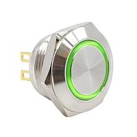 E-Switch PVT4FS4SS331 Anti-Vandal ANTI-VANDAL, 50mA 24VDC, SPST Off-(On), ຕິດຕັ້ງບົດ, ການບົດຮອບດ້ານໜ້າ