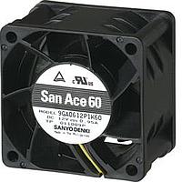 Sanyo Denki 9RA0612F40021 ພັງລົມ DC Axial, 60x60x25mm, 12VDC, 22Pa, 3x ສາຍ, ບໍ່ມີຂອງຍືດ, ສຽງເສຍນ້ອຍ, ບໍ່ມີເຊັນເຊີ