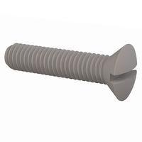 Essentra Components 331032A087 ສະກຣູຫຼັກຊອກມີລູກສອງ 82 Slotted CSK Screw, #10-32 Thread, 7/8 Lg
