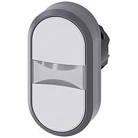 SIEMENS A6X30138608 ປຸ່ມກົດແບບແບບລົດແສງສອງປຸ່ມ. ສີຂາວ. ສີຂາວ