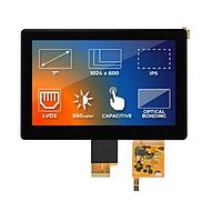 Riverdi RVT70HSLNWC00-B ມູດູນຈໍ TFT LCD LVDS, , HB, IPS, UxTouch, ILI2132 , ການຜູກຕ່າງຕາມແບບ Optical, uxTouch, ຕ້ານ UV