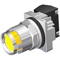 SIEMENS 52PM8G4J ປຸ່ມກົດ PB, CHROME, MOM, ຝາຫຼັງເຫຼືອງ, ກະຕ່າຍ, 2POS, 1NC