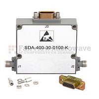 Fairviewmicrowave SDA-400-030-0100-K 0 to 30 dB 5 Bit Programmable TTL Controlled Step Attenuator With a 1 dB Step 2.92mm Female To 2.92mm Female From 100 MHz To 40 GHz