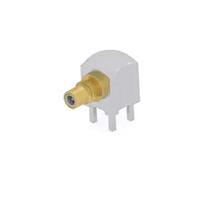 Linx Technologies - TE Connectivity 2477169-1 ຕົວເຊື່ອມ Coaxial SMC Jack ມຸມຂວາ, ພູດຜ່ານ PCB, ທອງທອງຄຳແລະບໍ່ທອງ, PTFE. 10 Ghz, 50 Ohm