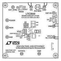 Analog Devices DC2112A ຕົວຄວບຄຸມແຮງໂຮງ - ຕົວຄວບຄຸມສະຫວັດດີງ 60V, 4A Sync Buck Reg w/ R2R Progmable O