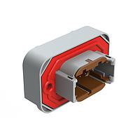 Amphenol SINE Systems ATM15-08PD-BM02 ຕົວເຊື່ອມຕໍ່ Str Flng Mnt PCB Rcp 8POS Gry Gld Cont D