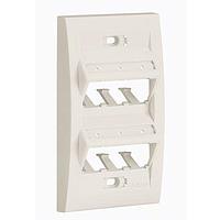 Panduit UICFPSE6BL ປະກອບກັບອິເລັກທຣິກ, 6 ພອດ, Executive, Sloped, Ul