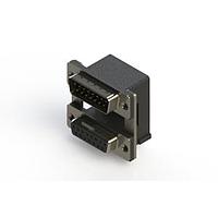 EDAC 663-015-264-008 ຕູ້ສະຫນອງ Dual Port D-Sub ມຸມຂວາ ຕູ້ສະຫນອງ Dual Port D-Sub