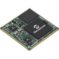 Microchip Technology SAM9X60D1G-I/LZB ລະບົບ-ອອນ-ໂມດູນ - SOM SAM9X60 SOM,DDR,NAND,EPHY,PMIC