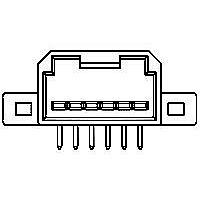 AMP Connectors - TE Connectivity 638102-1 ກອງປະກອບ 040 6P CAP ASY I NT SP KEY