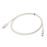 AMP Connectors - TE Connectivity 1487588-2 USB 2.0 USB A-B 28/24 ສີຂາວ 1.5 ແມັດ