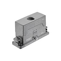 HARTING 19405240482 Hoods 24B HPR ຮູດຄອມແພັກ HC (ກວ້າງ), ລອກເຊັດເລີບກາງ, ທາງເຂົ້າດ້ານບວກ, M32