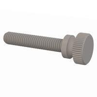 Essentra Components 091032100T ກຸມນິ້ວມີລູບລະບຽບ Knurled Thumb Screw, #10-32 Thread, 1 Lg