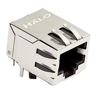HALO Electronics HFJ11-E2450GRPRL Modular 10/100 1x1 Tab Down RJ45 w/mag GR1089