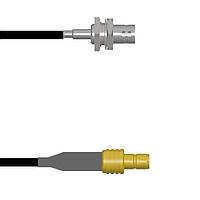 Amphenol Custom Cable Q-0403L0003012i ການປະກອບສາຍ RF BNC-SJB/SMB-SJ G174 12I